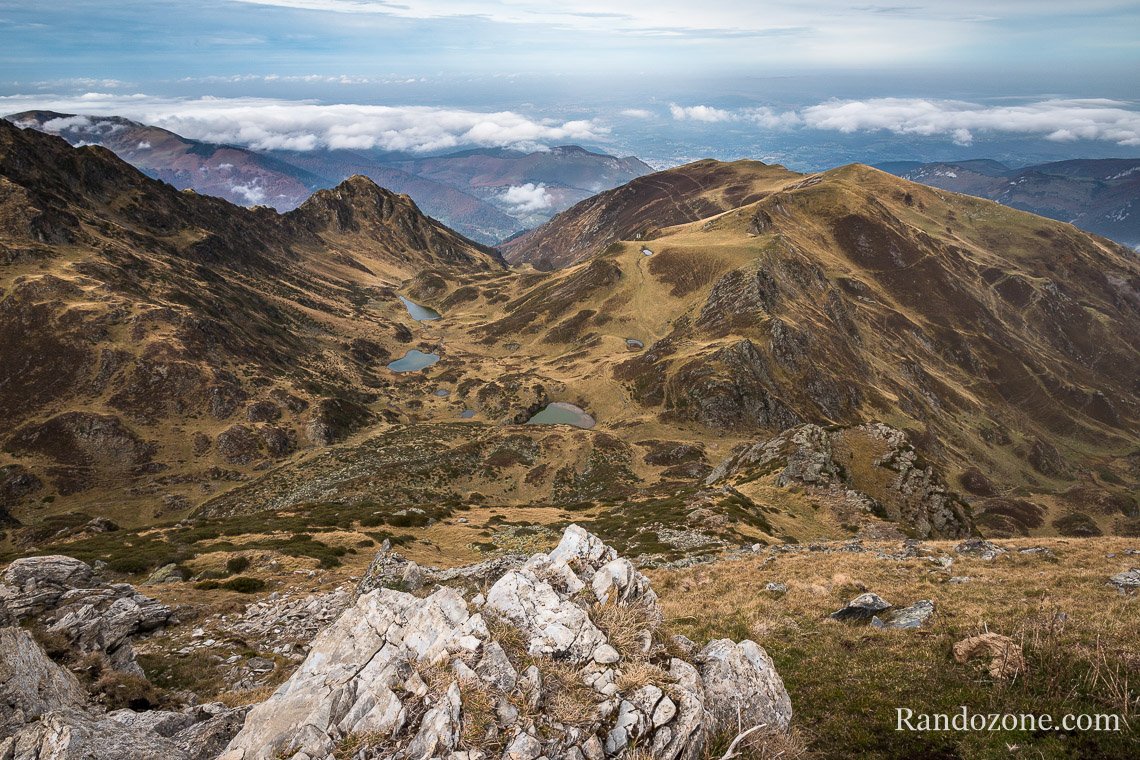 Panorama depuis le pic de la Montagnette en Bigorre