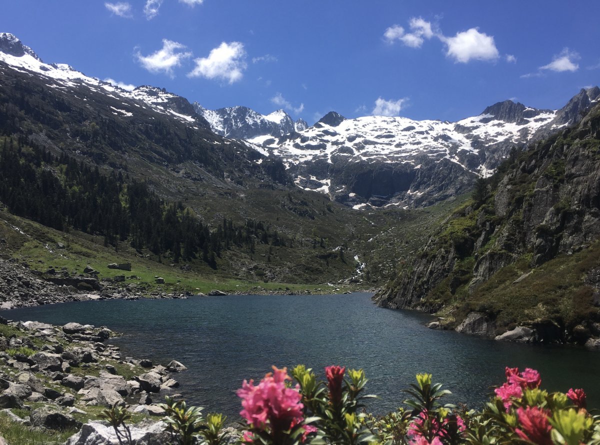Lac du Plaa de Prat dans la journe
