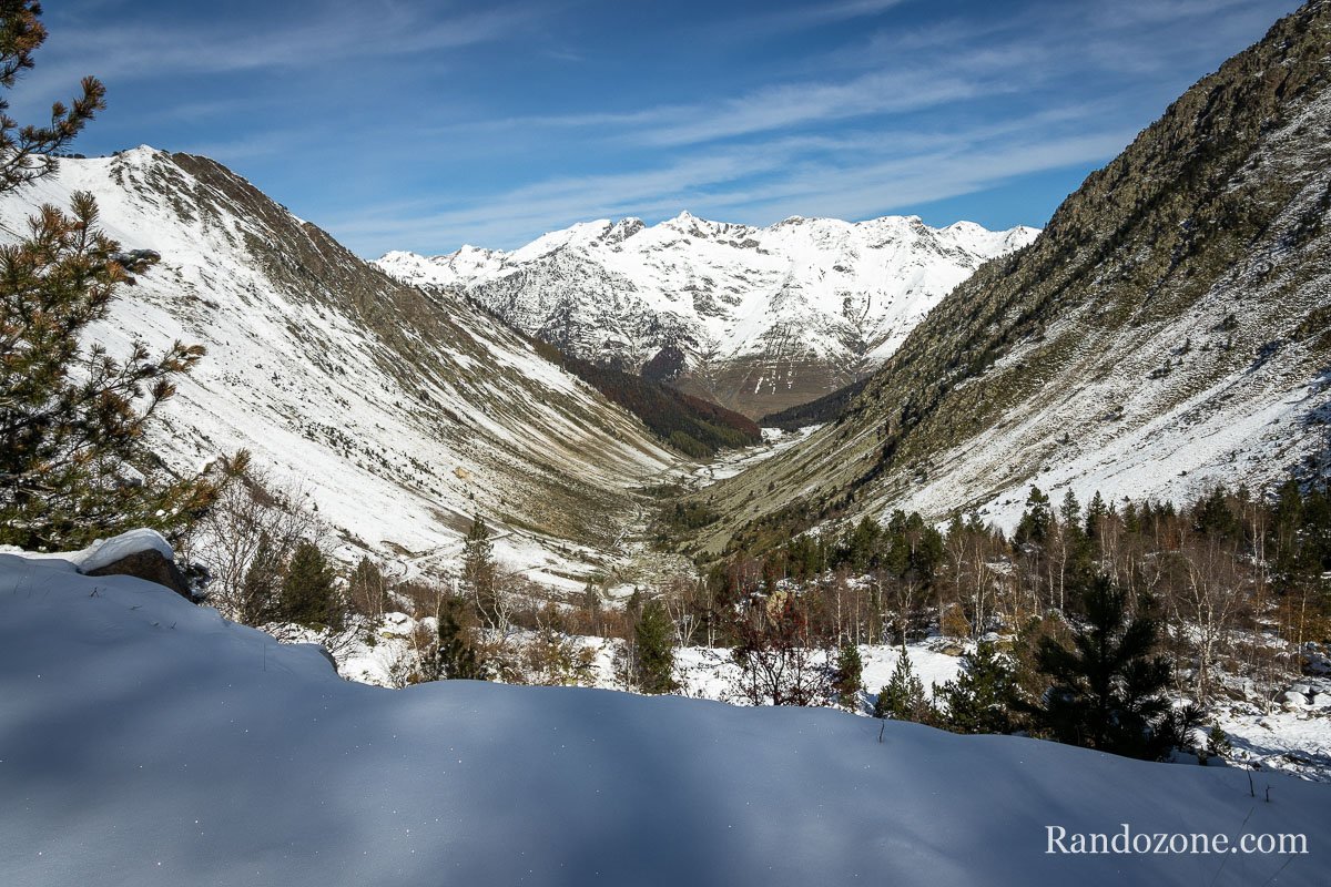 La valle qu'on vient de monter vers le lac de la Glre