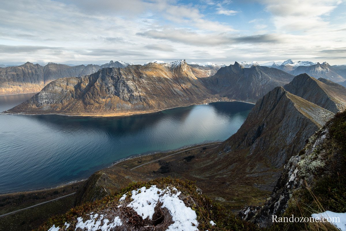 Vue au sommet d'Husfjellet
