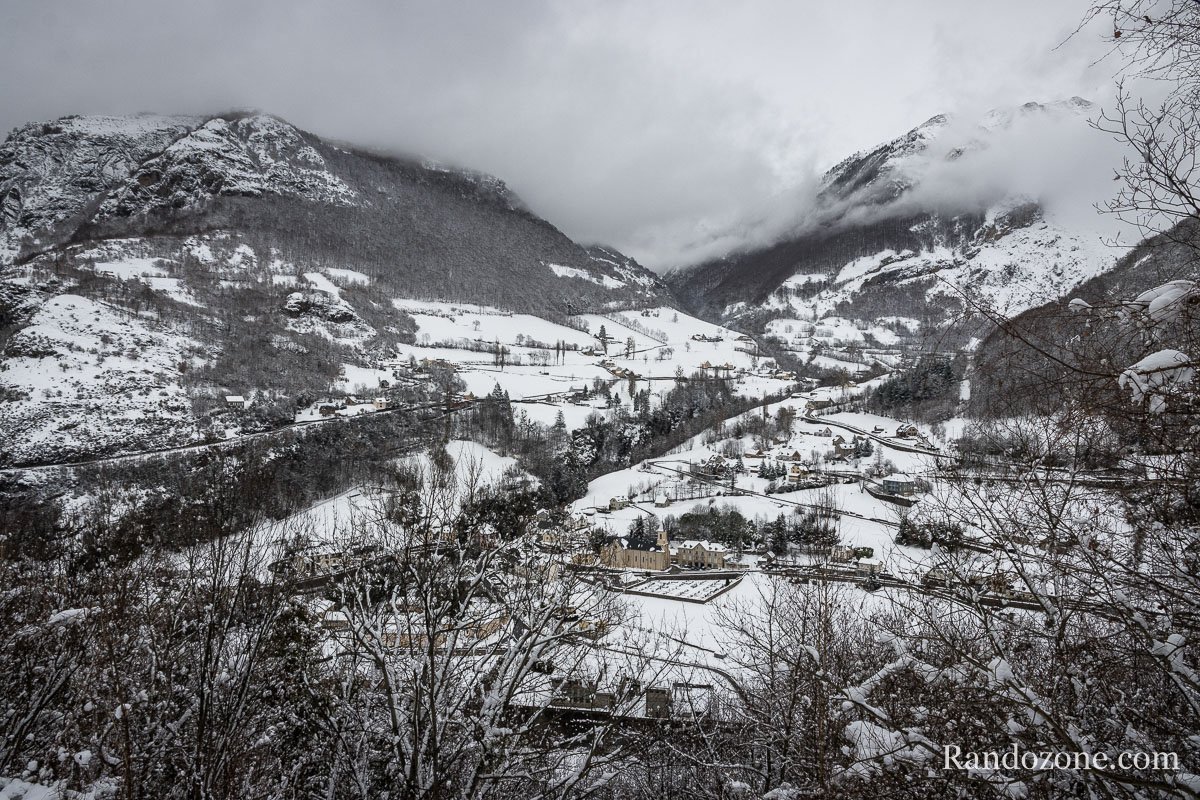 Valle de Gdre sous la neige