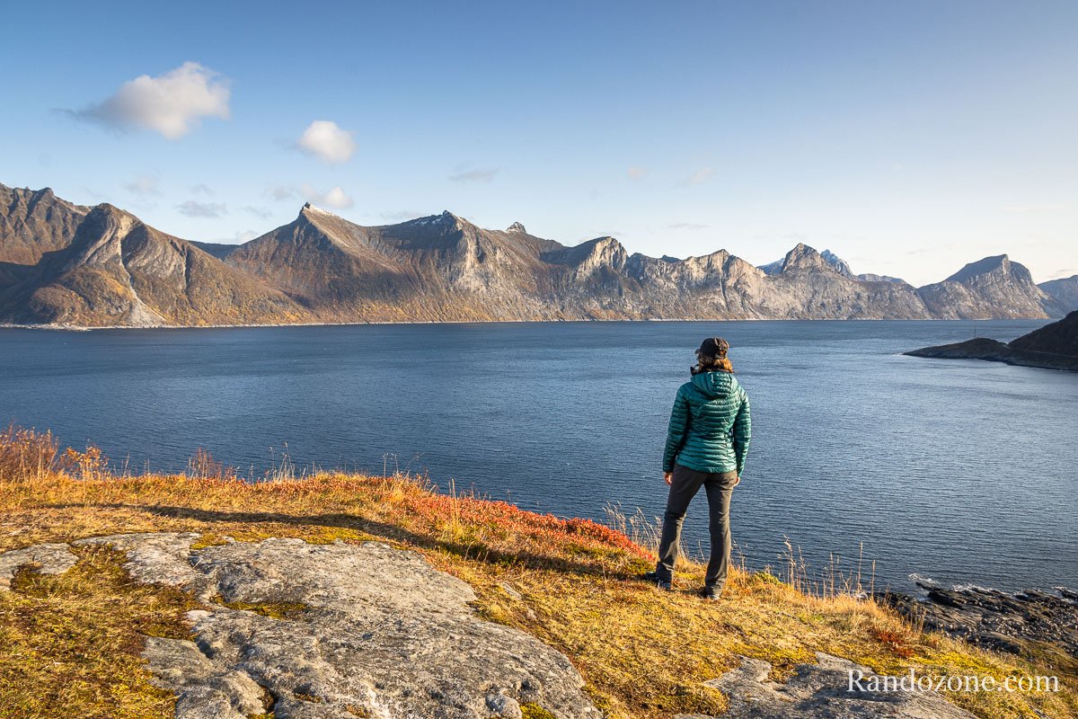 Panorama au sommet de Knuten en Norvge