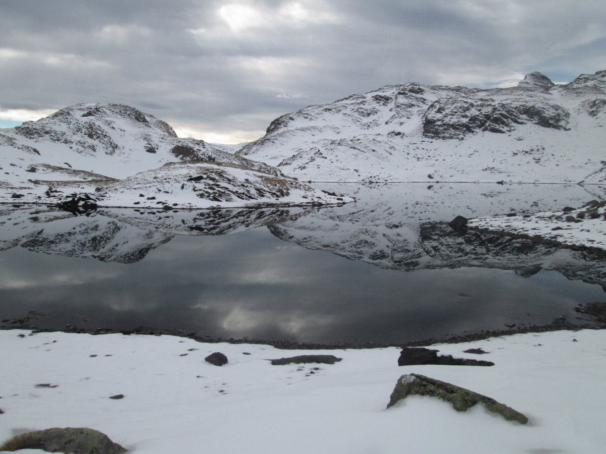 Lac Bersau avec les premires neige de l'hiver