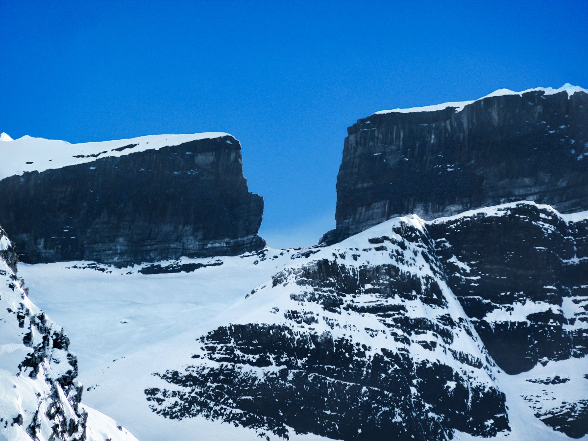 Brche de Roland, vue depuis la station de ski Gavarnie-Gdre.