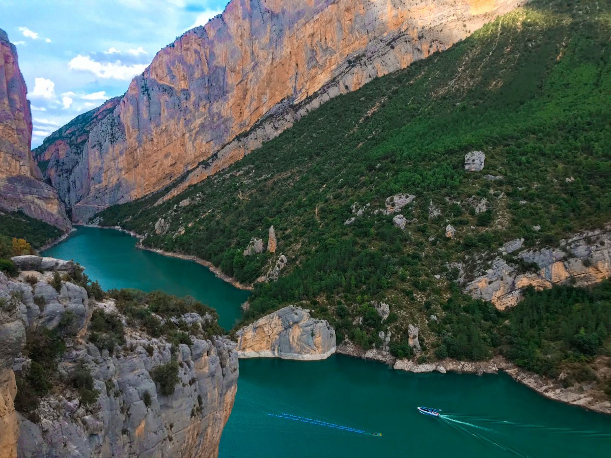 Pont suspendu, Congost de Mont Rebei