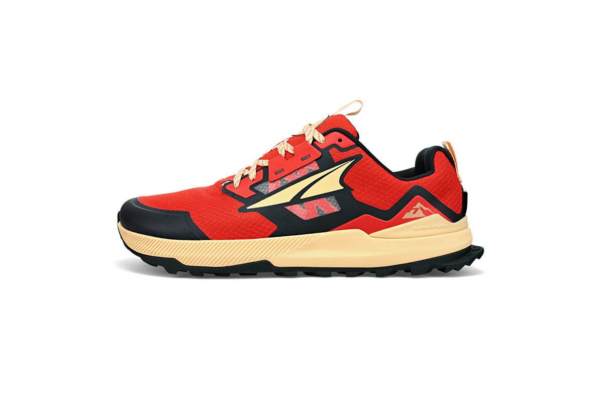 Chaussures de trail Altra Lone Peak 7 pour homme couleur rouge/orange