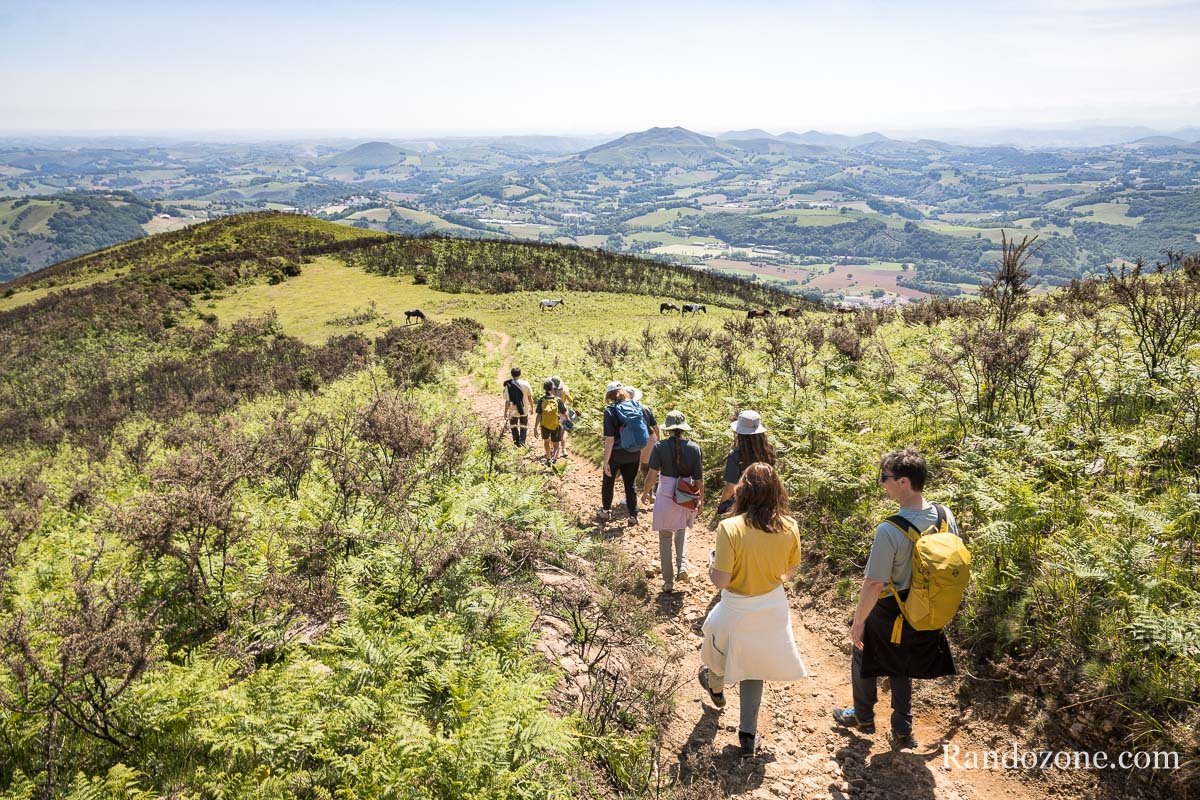 Sur le sentier de l'Ursuia dans le Pays Basque