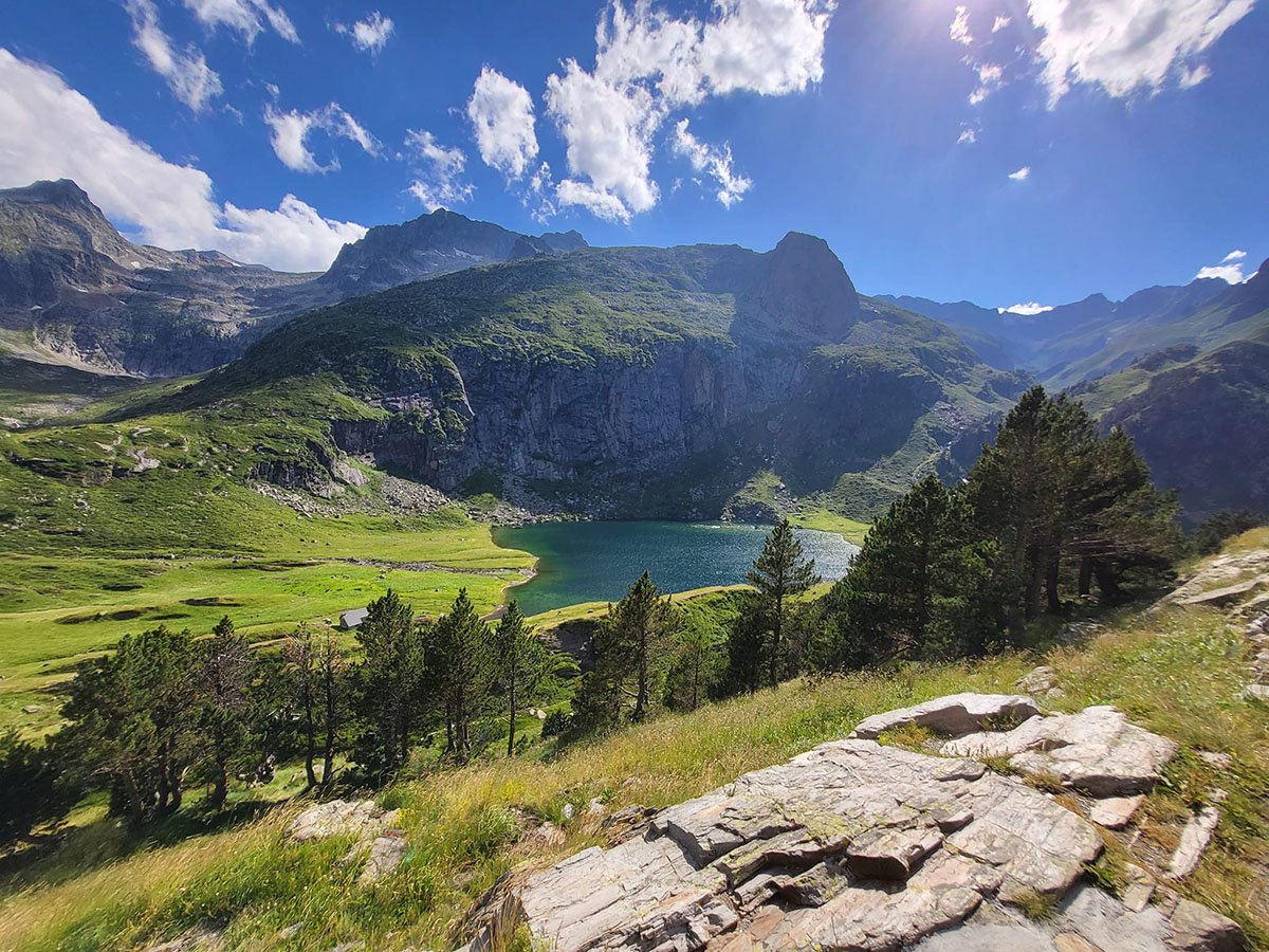 Lac d'Espingo en juillet 2023