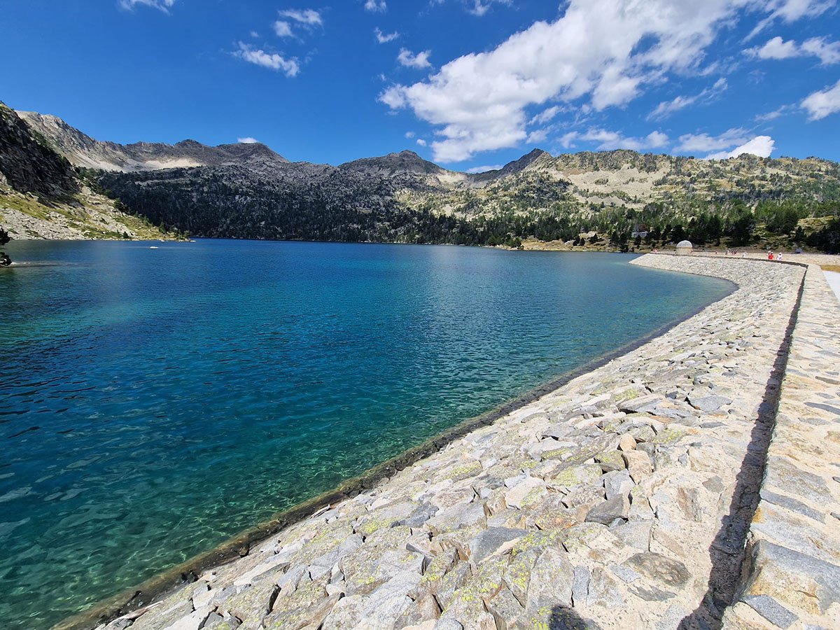 Barrage du lac d'Aubert dans le Nouvielle