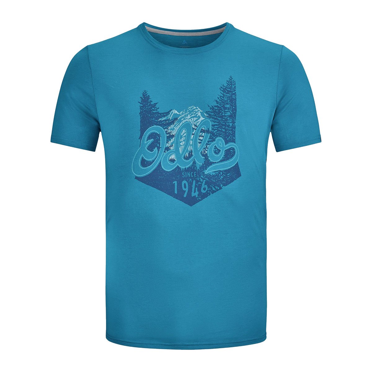 Tee-shirt Odlo Nikko en couleur saxony blue 