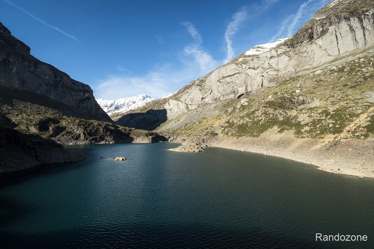 Lac des Gloriettes et cirque d'Estaub en arrire plan