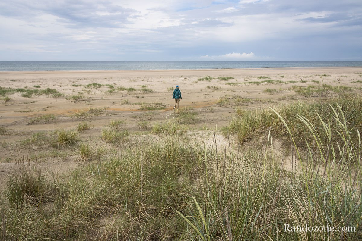 Une randonne en boucle qui passe par une superbe plage au Danemark