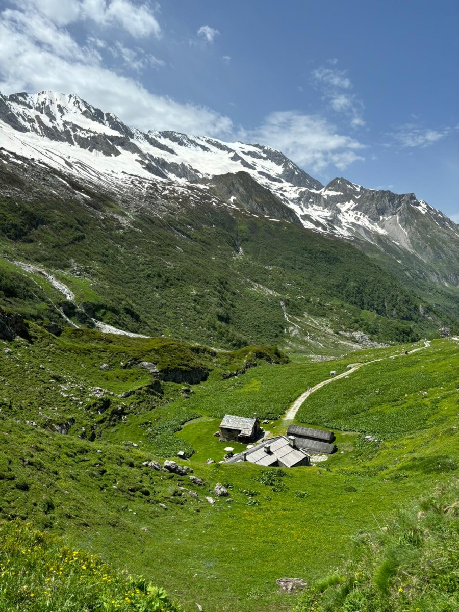 Au dessus du refuge de la Glire en Vanoise