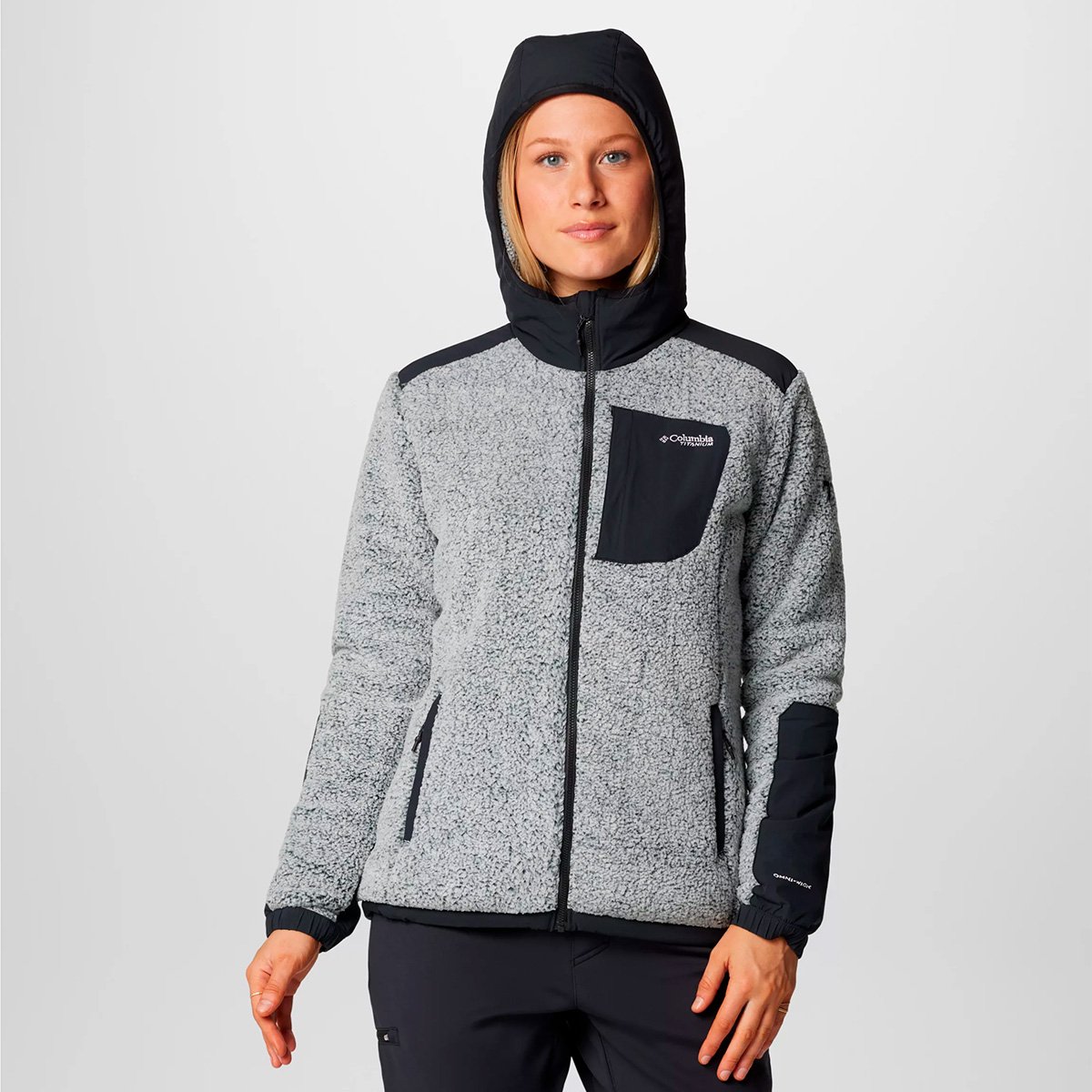 Veste Technique en Polaire Sherpa Arctic Crest Femme couleur  White, Black