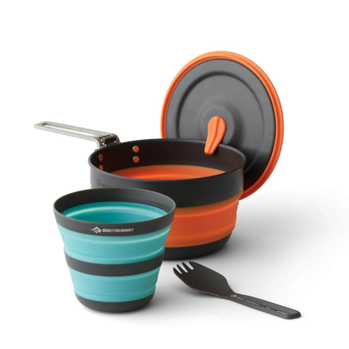 Ensemble Sea to Summit mug, casserole, fourchette, courvercle