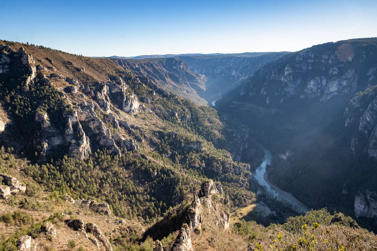 Panorama depuis le Point Sublime avant de commencer la randonnée 
