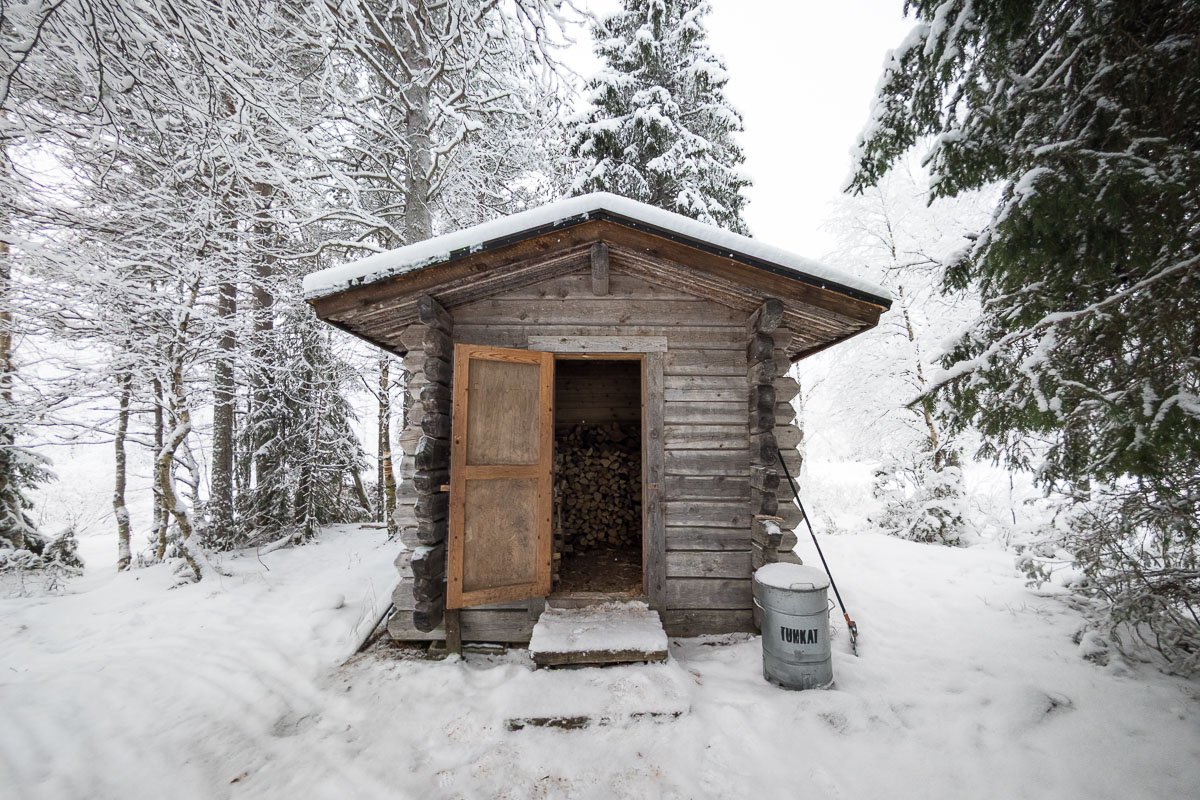 R�serve de bois du refuge Annintupa