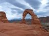 Delicate Arch attend le soleil