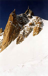 Au pied de l'Aiguille du Midi