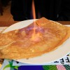 Crpe flambe au grand marnier