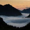 Mer de nuages au Nouvielle