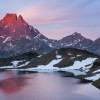 Le Pic du Midi d'Ossau au coucher du soleil 