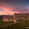 Coucher du soleil au buron de la Chambe