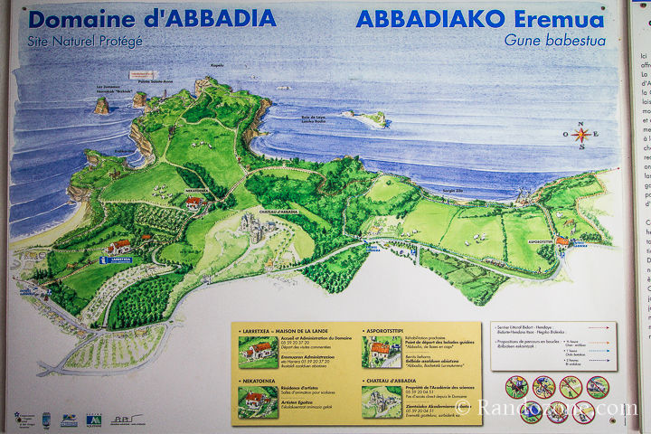 Carte domaine d'Abbadia Carte domaine d'Abbadia