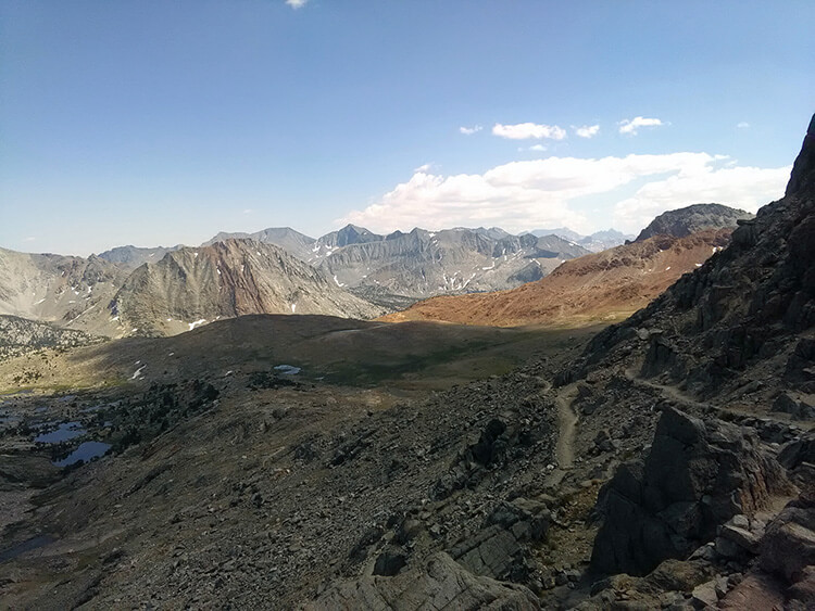 Itinéraire du PCT ou Pacific Crest Trail aux Etats-Unis